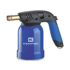 Lampe a souder à gaz Coque Acier piezo cartouches gaz 190g KEMPER