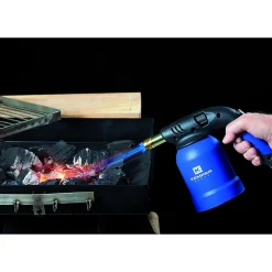 Lampe a souder à gaz Coque Acier piezo cartouches gaz 190g KEMPER