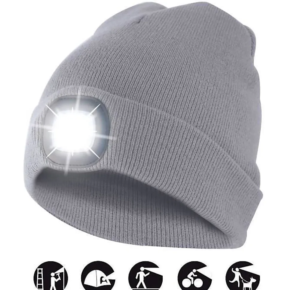 Lampe de Poche - LIGHTHOUSE - Bonnet LED Rechargeable - 100 Lumen - 3 Modes - 20 m Portée