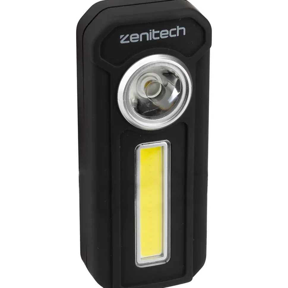 Lampe de poche LED/COB - 300lm - avec piles - Zenitech