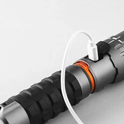 Lampe de Poche Rechargeable Slyde King 2K + COB - 2000 Lumens - Aluminium Noir IP67