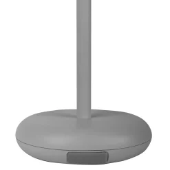 Lampe de table à accu PASI intérieur extérieur métal plastique gris intensité variable tactile fonction mémoire hauteur 26cm