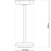Lampe de table à accu PASI intérieur extérieur métal plastique beige intensité variable tactile fonction mémoire hauteur 26cm
