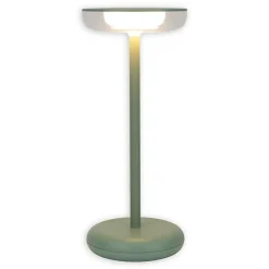 Lampe de table à accu PASI intérieur extérieur métal plastique menthe intensité variable tactile fonction mémoire hauteur 26cm