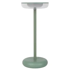 Lampe de table à accu PASI intérieur extérieur métal plastique menthe intensité variable tactile fonction mémoire hauteur 26cm