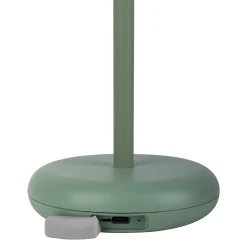 Lampe de table à accu PASI intérieur extérieur métal plastique menthe intensité variable tactile fonction mémoire hauteur 26cm