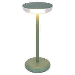 Lampe de table à accu PASI intérieur extérieur métal plastique menthe intensité variable tactile fonction mémoire hauteur 26cm