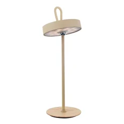 Lampe de table LED à accu magnétique pour l'extérieur et l'intérieur, en métal et plastique en givre , hauteur 36 cm