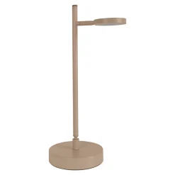 Lampe de table LED rechargeable LUPA 45cm aluminium Frosted Almonds plastique blanc LED variable capteur tactile hauteur 45cm
