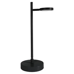 Lampe de table LED rechargeable LUPA 45cm aluminium noir et plastique blanc LED intégrées intensité variable capteur tactile