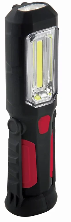 Lampe de travail COB LED 3W avec aimant + crochet. 200 Lumen