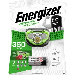 Lampe fontale Energizer Hard Case professionnel vision HD vert 350 lumens
