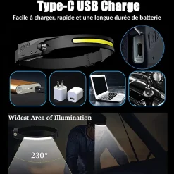 Lampe frontale FISHTEC Ultraslim