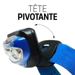 Lampe frontale LED Energizer 200 lumens 1FENVISION80 autonomie 7h fonctionne avec 3 piles AAA (LR03)