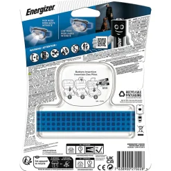Lampe frontale LED Energizer 200 lumens 1FENVISION80 autonomie 7h fonctionne avec 3 piles AAA (LR03)
