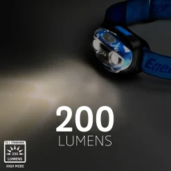 Lampe frontale LED Energizer 200 lumens 1FENVISION80 autonomie 7h fonctionne avec 3 piles AAA (LR03)