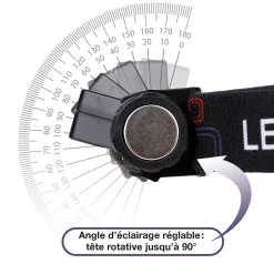 Lampe Frontale LED Waterproof Rechargeable USB - Réglable - Éclairage Puissant - Résistante Pluie et Humidité - x1