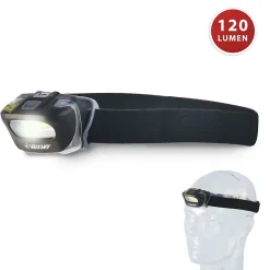 Lampe frontale 3W LED COB à piles