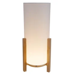 Lampe table accu MADITA H 48cm blanc naturel LED intégrée intensité variable capteur tactile