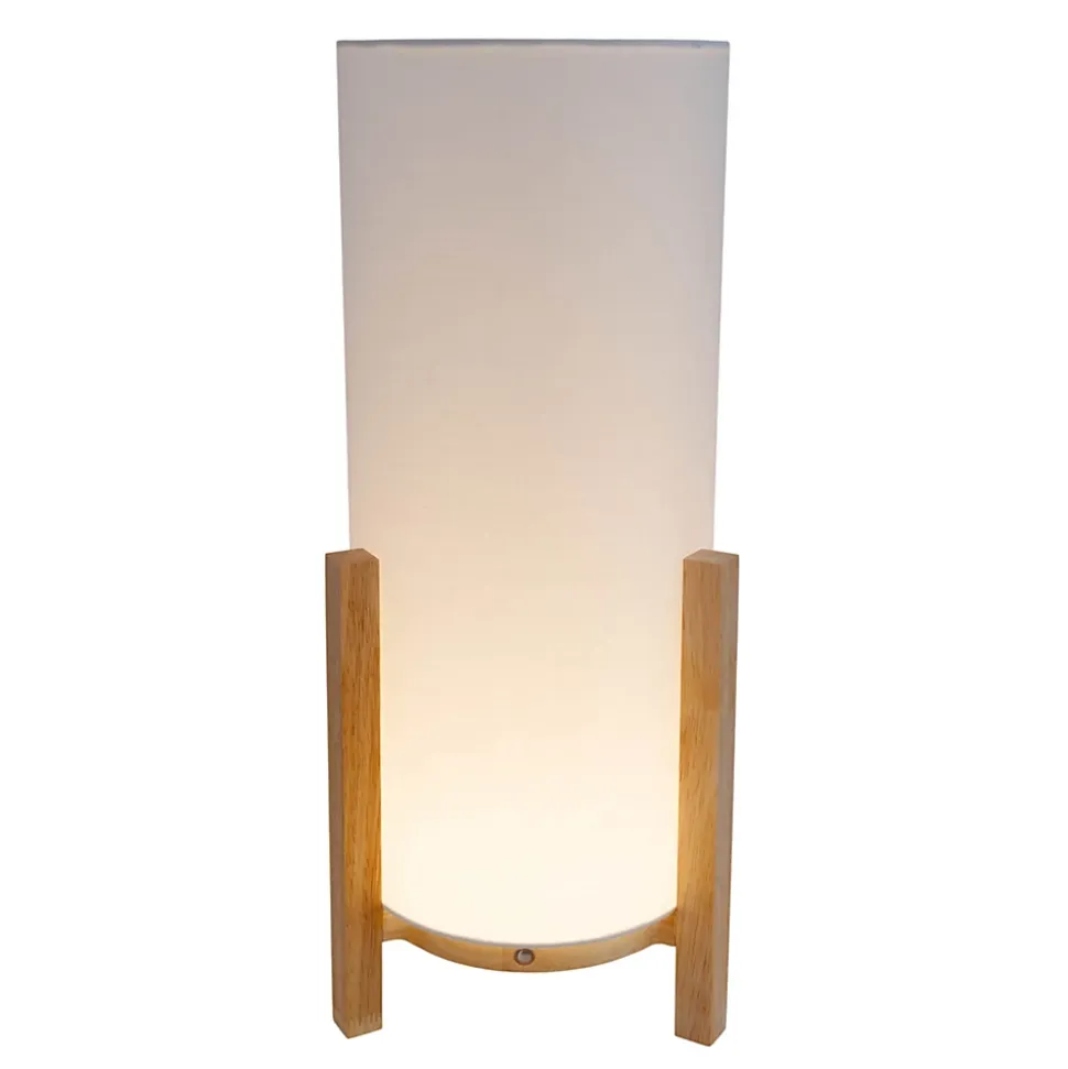 Lampe table accu MADITA H 48cm blanc naturel LED intégrée intensité variable capteur tactile