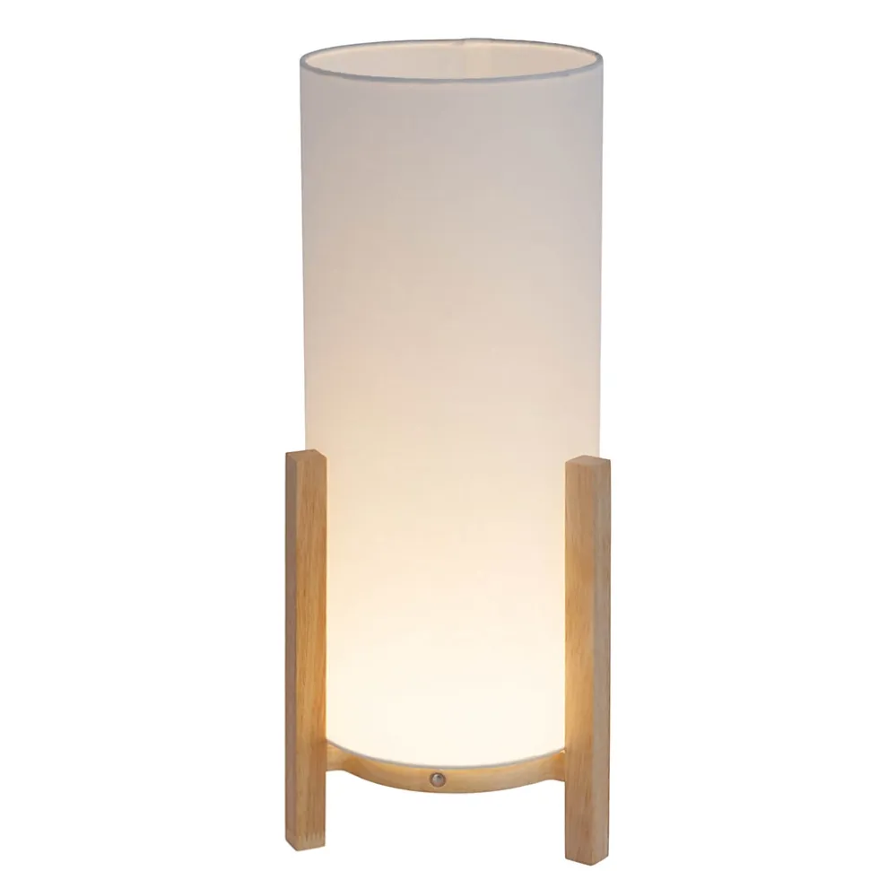 Lampe table accu MADITA H 48cm blanc naturel LED intégrée intensité variable capteur tactile
