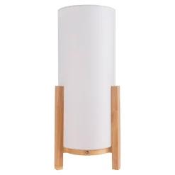 Lampe table accu MADITA H 48cm blanc naturel LED intégrée intensité variable capteur tactile