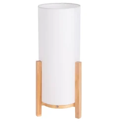 Lampe table accu MADITA H 48cm blanc naturel LED intégrée intensité variable capteur tactile