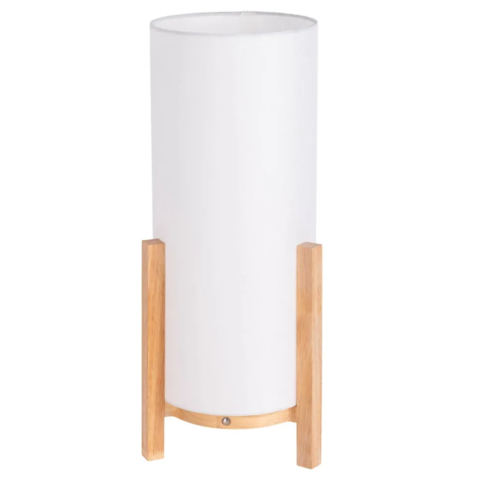Lampe table accu MADITA H 48cm blanc naturel LED intégrée intensité variable capteur tactile