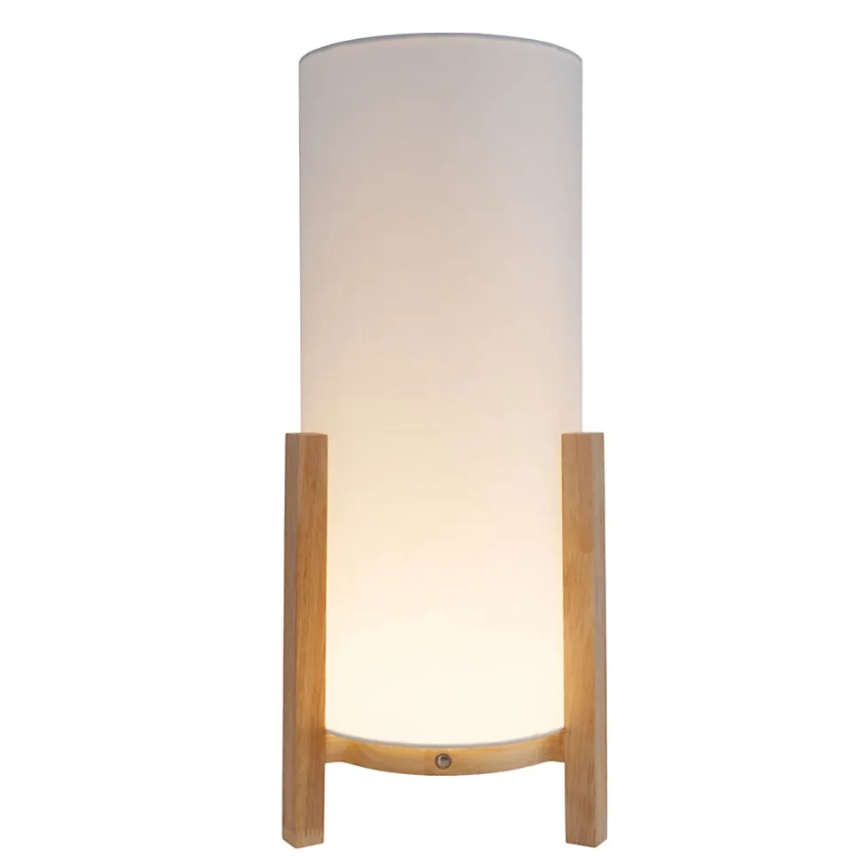 Lampe table accu MADITA H 48cm blanc naturel LED intégrée intensité variable capteur tactile