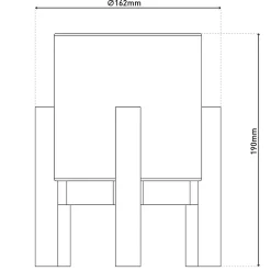 Lampe table accu MADITA H 19cm blanc naturel LED intégrée intensité variable capteur tactile
