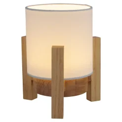 Lampe table accu MADITA H 19cm blanc naturel LED intégrée intensité variable capteur tactile