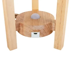 Lampe table accu MADITA H 19cm blanc naturel LED intégrée intensité variable capteur tactile