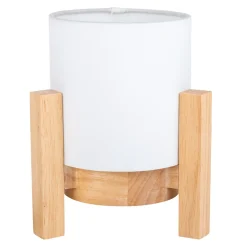 Lampe table accu MADITA H 19cm blanc naturel LED intégrée intensité variable capteur tactile