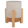 Lampe table accu MADITA H 19cm blanc naturel LED intégrée intensité variable capteur tactile