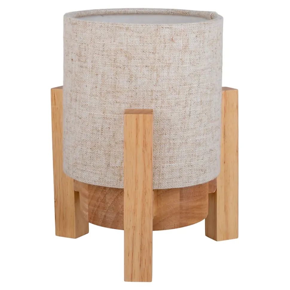 Lampe table accu MADITA H 19cm blanc naturel LED intégrée intensité variable capteur tactile