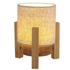 Lampe table accu MADITA H 19cm blanc naturel LED intégrée intensité variable capteur tactile