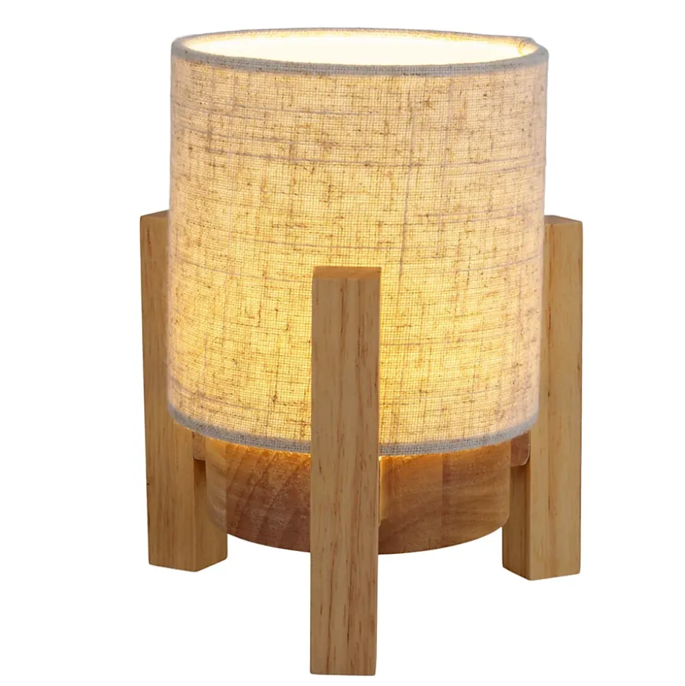 Lampe table accu MADITA H 19cm blanc naturel LED intégrée intensité variable capteur tactile