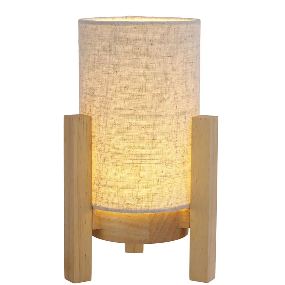Lampe table accu MADITA H 25cm blanc naturel LED intégrée intensité variable capteur tactile