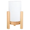 Lampe table accu MADITA H 25cm blanc naturel LED intégrée intensité variable capteur tactile