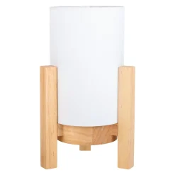 Lampe table accu MADITA H 25cm blanc naturel LED intégrée intensité variable capteur tactile