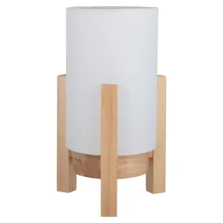 Lampe table accu MADITA H 25cm blanc naturel LED intégrée intensité variable capteur tactile