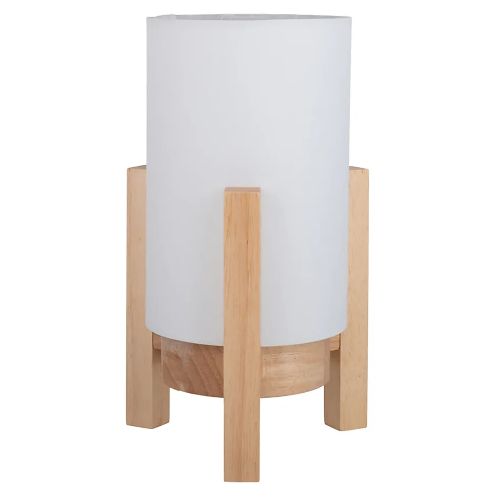 Lampe table accu MADITA H 25cm blanc naturel LED intégrée intensité variable capteur tactile