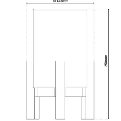 Lampe table accu MADITA H 25cm blanc naturel LED intégrée intensité variable capteur tactile