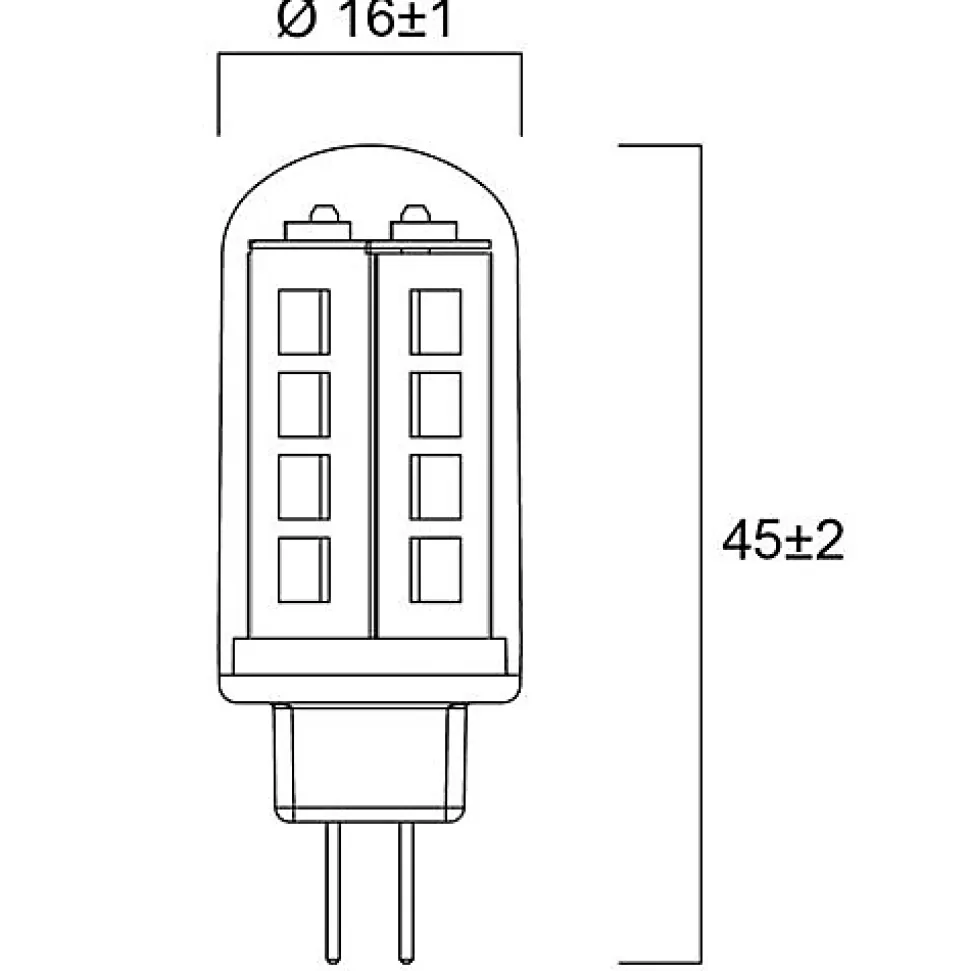 Lampe TOLEDO G4 1,9W 200lm 827 L 45mm - SYLVANIA - 29654