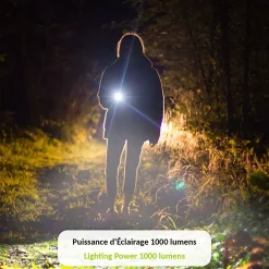 Lampe Torche FISHTEC LED + 1000 Lumens