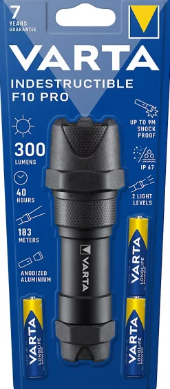 Lampe torche indestructible Varta F10 Pro 300 lumens