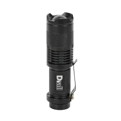 Lampe torche LED 60 lumens Diall autonomie 1h30 fonctionne avec 1 pile AA (LR6)