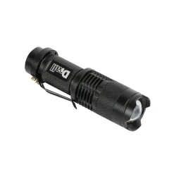 Lampe torche LED 60 lumens Diall autonomie 1h30 fonctionne avec 1 pile AA (LR6)
