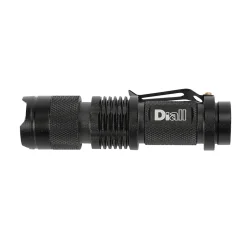 Lampe torche LED 60 lumens Diall autonomie 1h30 fonctionne avec 1 pile AA (LR6)