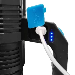 Lampe torche portable 200 Lumens, rechargeable USB, norme IP 44
